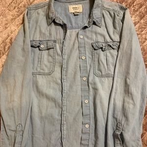 Women’s forever 21 blue Jean shirt
